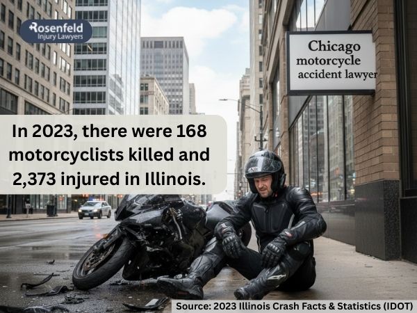 Reviewing recent Chicago motorcycle accident statistics for legal claims.