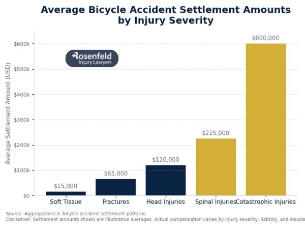 Why timely medical treatment increases bicycle settlement values in Illinois.