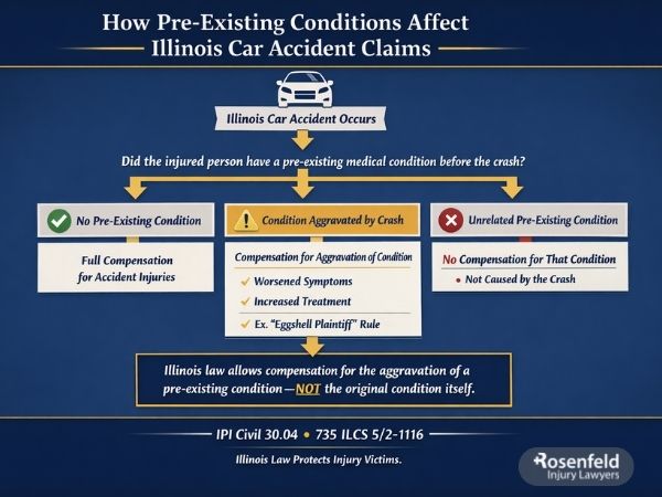 Car crash pre-existing conditions