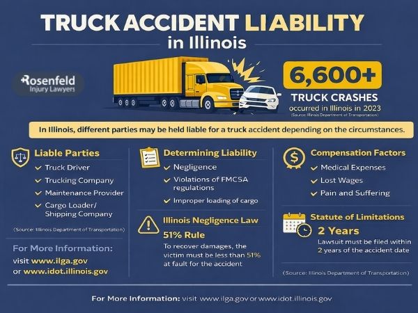 Cargo shifts causing a truck driver to lose control.