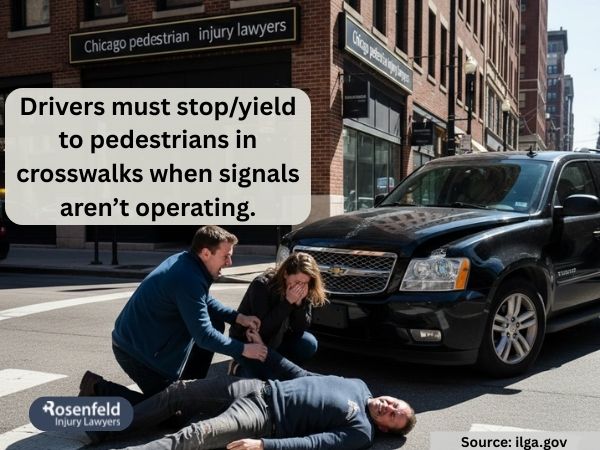 Chicago intersections featuring modern safety features like curb extensions.