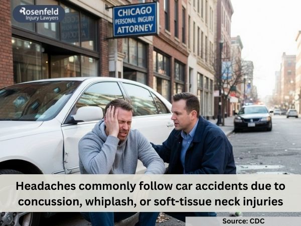 Treating a cervicogenic headache caused by car accident