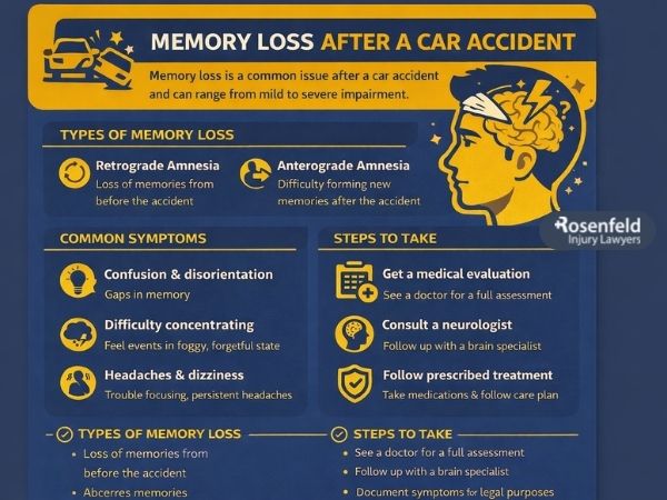 Using cognitive therapy and tools to improve memory post-accident.