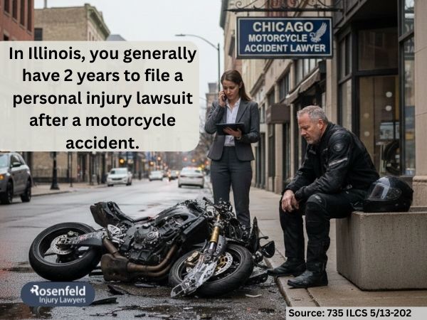 The two-year filing deadline for an Illinois motorcycle accident.
