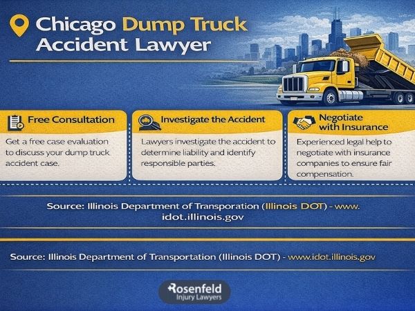 Inspecting a defective dump truck for mechanical failure.