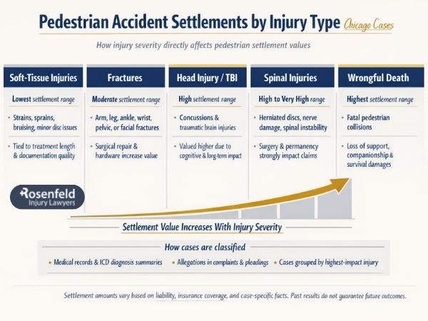 Determining the total value of a pedestrian crash claim.