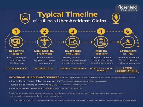 Essential steps for filing an Illinois uber crash claim.
