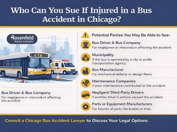 Sue to recover medical bills and pain and suffering after a bus accident 