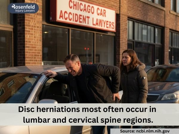 A herniated disc is a common car accident injury.
