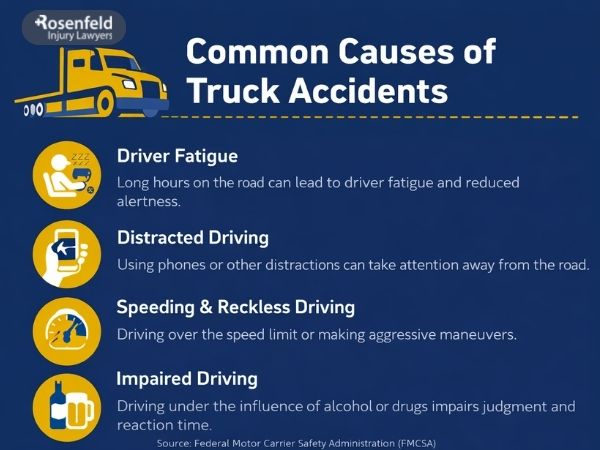 A visual guide to the leading causes of truck accidents.