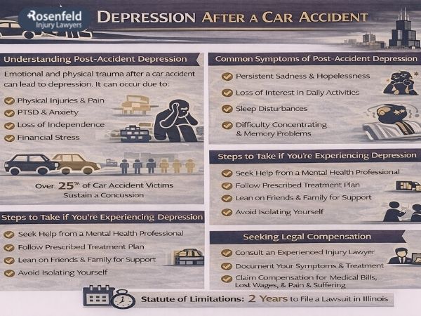 Recognizing depression after a car accident