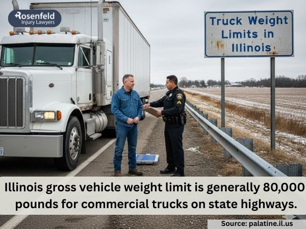 Compliance with the 80,000 pound gross vehicle weight limit.