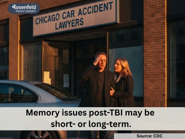 Visit a doctor immediately for memory lapses following an accident.