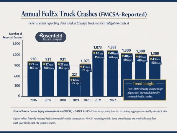 Legal investigation into serious FedEx truck crashes.