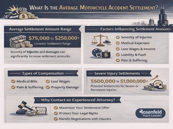 How attorneys maximize motorcycle accident settlements.