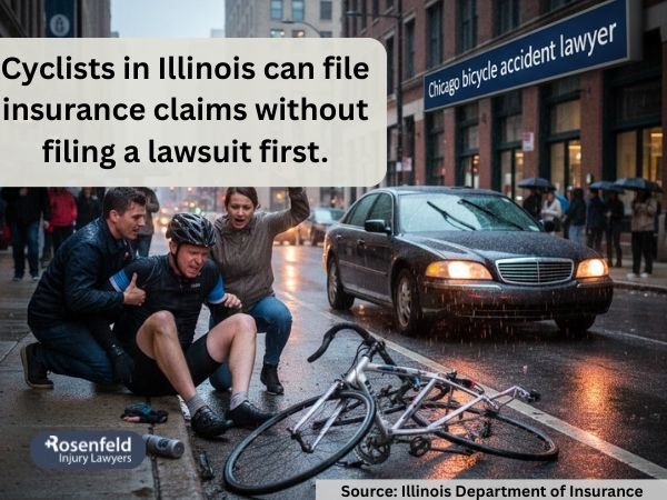 Reporting a bicycle crash to your insurance company immediately.