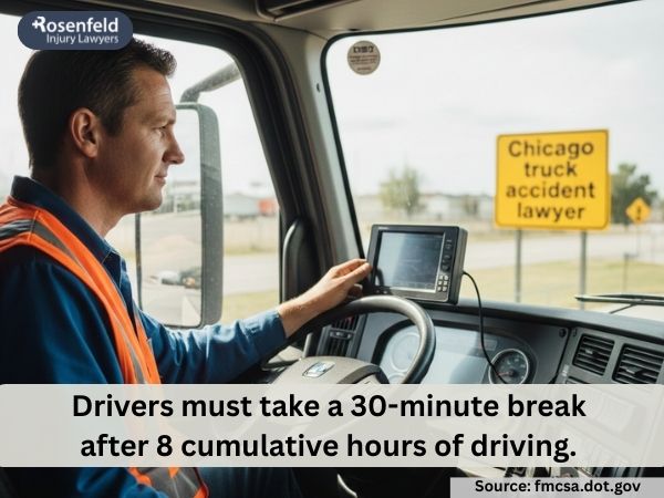 Hours of service regulations for passenger carrying drivers in Illinois.