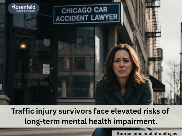 Seeking compensation for depression after a car accident.