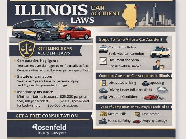 Filing a PI lawsuit after an Illinois car crash.