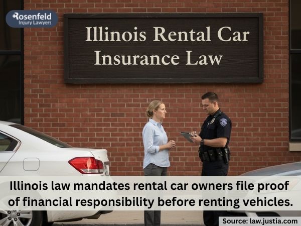 How does rental car insurance work in Illinois