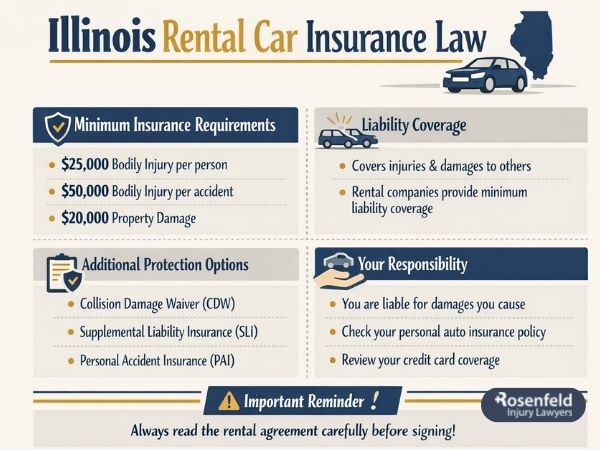 Car insurance for rental accidents in Illinois