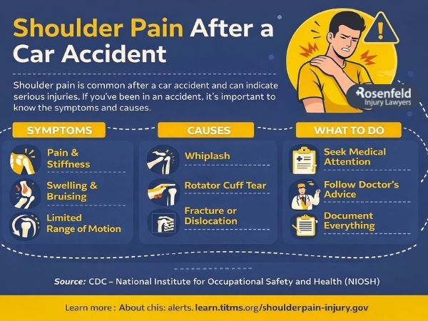 Complex joint shoulder pain after a car accident