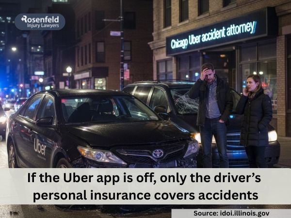 Steps to take after an Uber accident in Illinois.