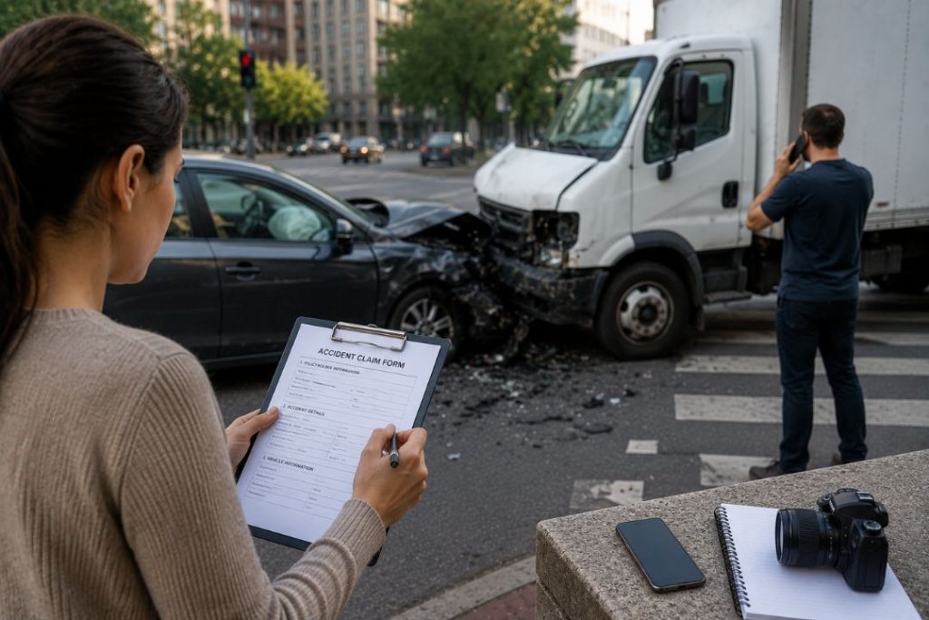 how to file a claim after a delivery truck accident in chicago